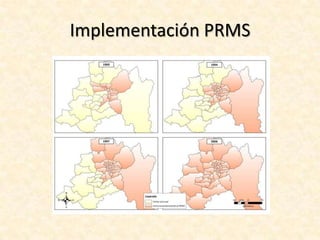 PRMSEn la década de los noventa, se destaca el Plan Regulador Metropolitano de Santiago (PRMS) cuyo ámbito territorial contemplará finalmente a todo el territorio (áreas urbanas y rurales) a escala supra-regional. Este Plan tiene en cuenta para el área rural dos categorías: Áreas de Expansión Urbana  y Áreas Restringidas o Excluidas al Desarrollo Urbano. Esta última, a su vez contempla subcategorías las cuales son: Áreas de alto Riesgo para los Asentamientos Humanos, Áreas de Valor Natural y/o Interés Silvoagropecuario y Áreas de Resguardo de Infraestructura Metropolitana (Secretaria Regional Ministerial Metropolitana del MINVU, 2007).El nuevo Plan Regulador Metropolitano 1994, basado en el Plan Intercomunal de Santiago de 1960, actualiza la norma aplicable al Gran Santiago, a partir de una visión de ordenamiento territorial y ocupación del suelo de la región completa, propuesta en el estudio del Plan Regional Metropolitano de Desarrollo Urbano.