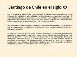 Proyección del crecimiento mancha urbana de SantiagoFuente: Espinosa, Pablo “Análisis sustentabilidad ambiental en Chile”