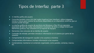 interfaz grafica de usuario en la programacion | PPTX