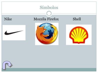 Símbolos

Nike   Mozzila Firefox   Shell
 