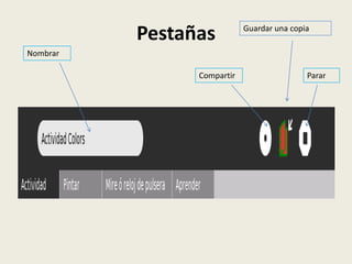Pestañas          Guardar una copia

Nombrar

                Compartir                   Parar
 