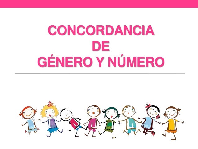 Actividad de concordancia de genero y numero