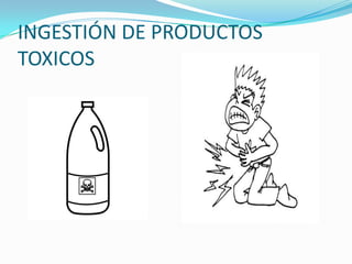 INGESTIÓN DE PRODUCTOS
TOXICOS