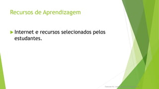 Elaborado Por: Ivanilda Nascimento Delgado Ramos
Recursos de Aprendizagem
 Internet e recursos selecionados pelos
estudantes.
 