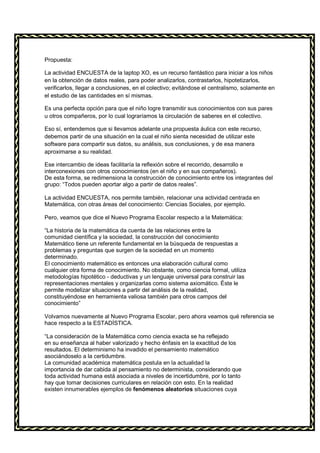 Centro de Tecnología Educativa de Tacuarembó.Actividad Encuesta