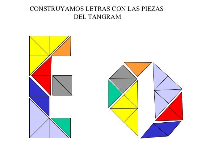 letras en tangram