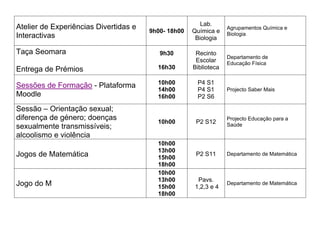 Actividades Dia da Escola.