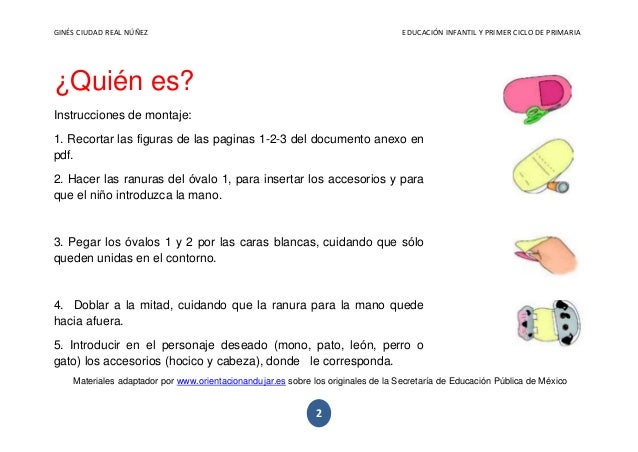 Actividades Educacion Infantil Y Primer Ciclo De Primaria Quien Es