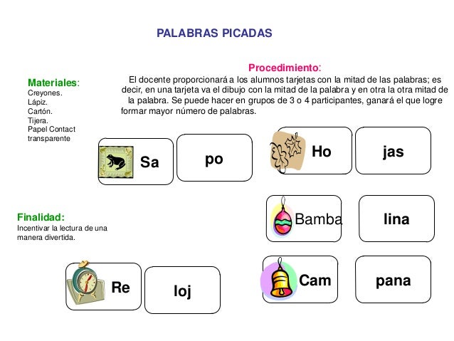 Actividades Lúdicas Para Fomentar La Lectura Y Escritura