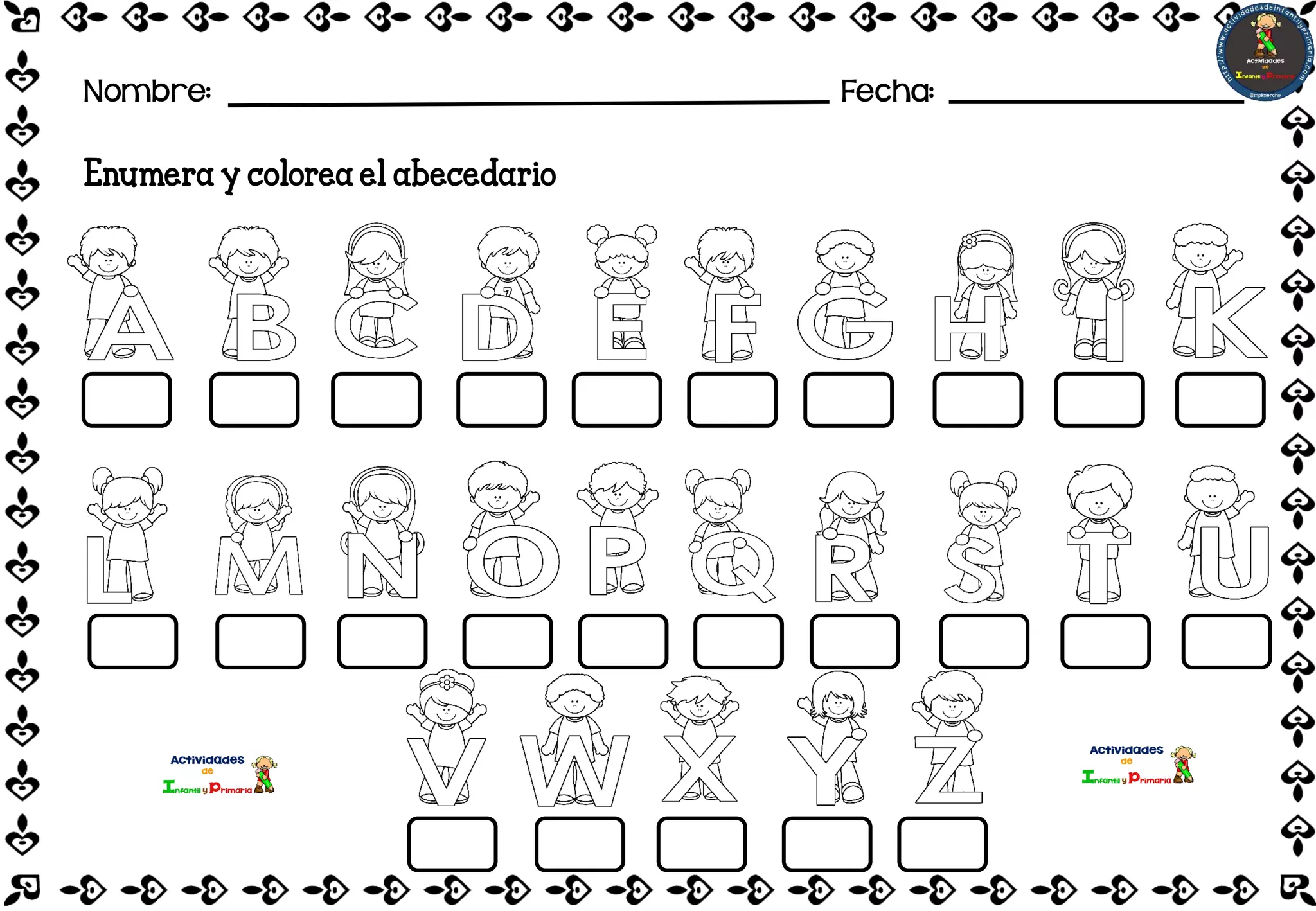 Actividades Para Aprender El Abecedario Pdf Alfabeto Infografia