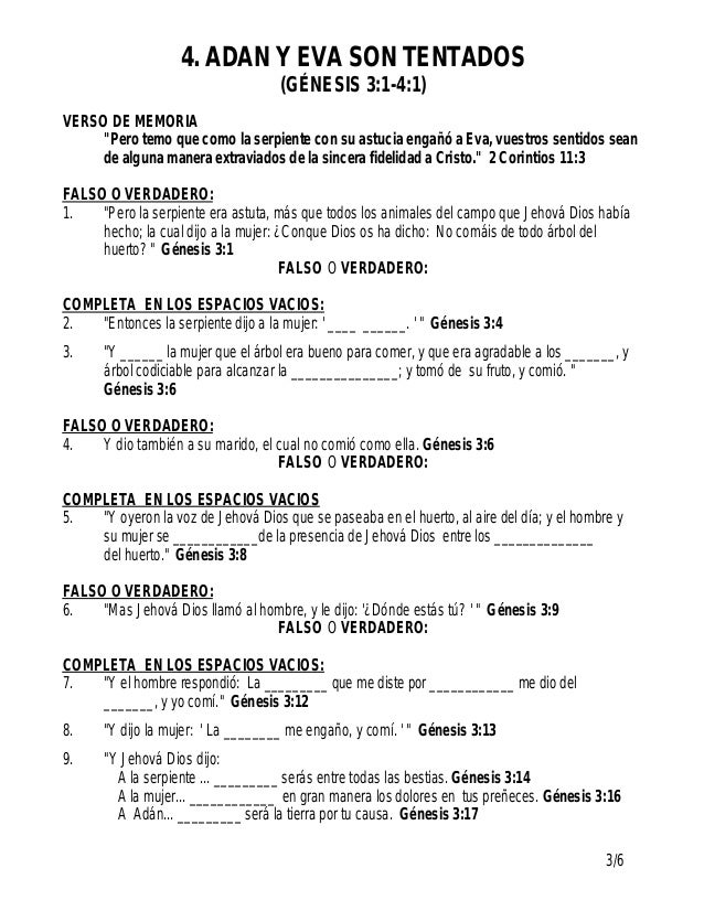 Actividades Para Ninos Antiguo Testamento