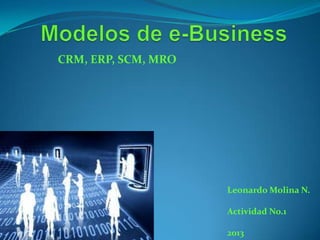 CRM, ERP, SCM, MRO
Leonardo Molina N.
Actividad No.1
2013
 