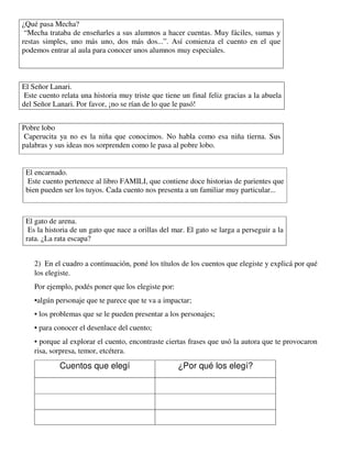 ¿Qué pasa Mecha?
“Mecha trataba de enseñarles a sus alumnos a hacer cuentas. Muy fáciles, sumas y
restas simples, uno más ...