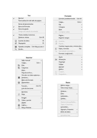 Ver
Insertar
Formato
Datos
 
