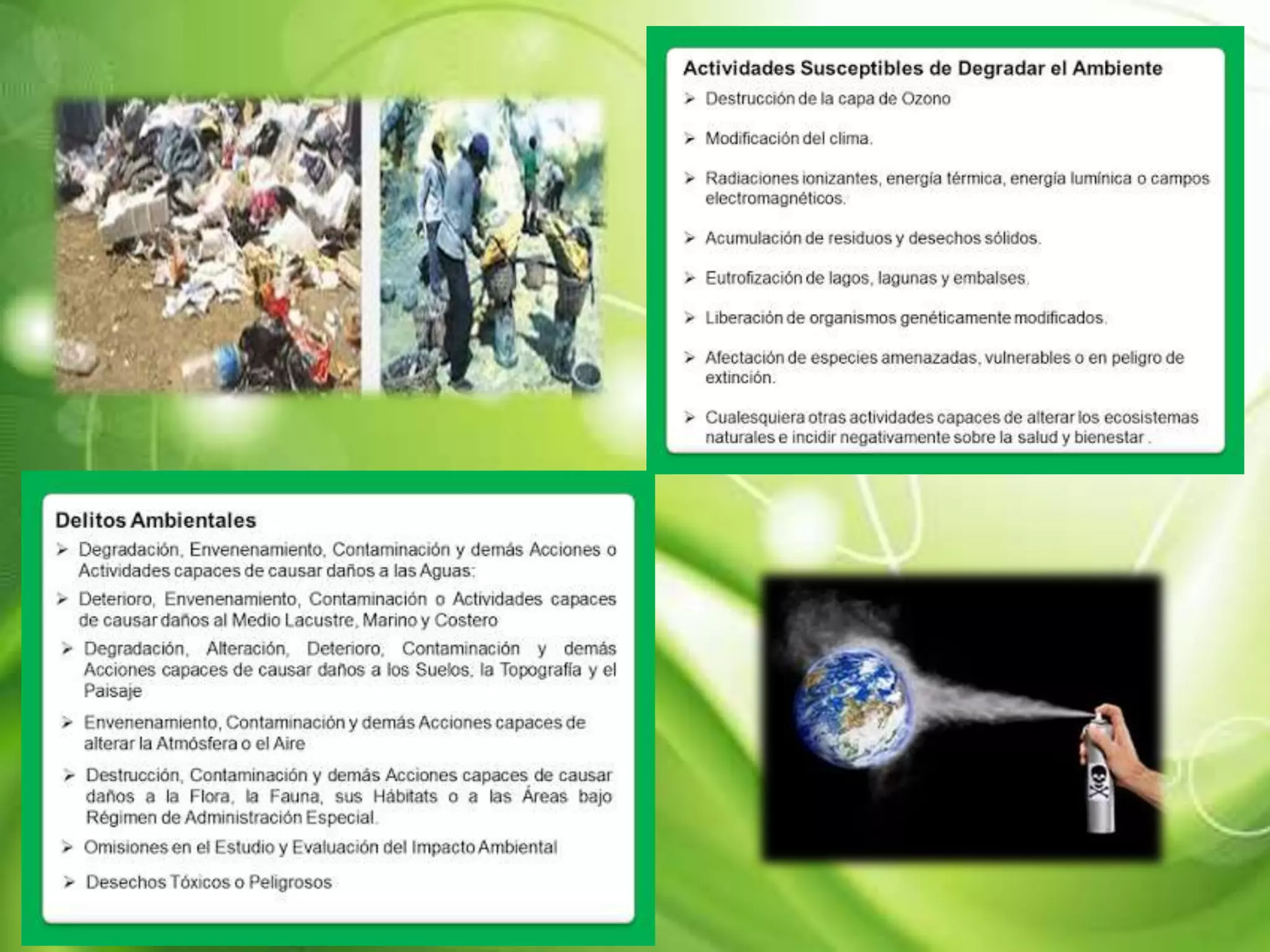 Actividades capaces de degradar al ambiente | PPTX