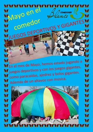 Actividades comedor mayo