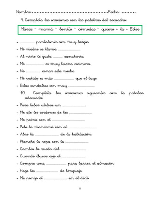 Actividades comprensionlectoraprimaria