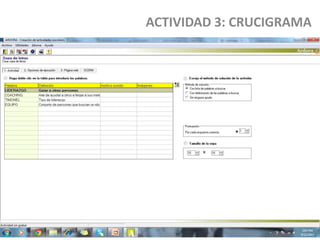 ACTIVIDAD 3: CRUCIGRAMA
 