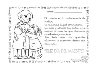 Actividades día del maestro