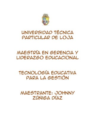 22440905270500<br />Universidad Técnica Particular de Loja<br />Maestría en Gerencia y Liderazgo Educacional<br />Tecnología educativa para la Gestión<br />Maestrante: Johnny Zúñiga Díaz<br />Centro Universitario: Guayaquil<br />Tutor: Franklin Miranda Realpe<br />ACTIVIDADES DE COMPRENSIÓN<br />REDACTE UN ARTÍCULO RELACIONADO CON LA SOCIEDAD DE LA INFORMACIÓN<br />En la actualidad el desarrollo de la sociedad y los Estados depende en gran parte del avance tecnológico y su acertada incorporación en el campo educativo y en los medios de producción.  De allí que en los años 70 surge un movimiento que se dedicaría a estudiar la ciencia y la tecnología, principalmente en los países considerados potencias mundiales.<br />Pero también es cierto que existen discrepancias acerca de la importancia entre la ciencia y la tecnología.  Así por ejemplo, los europeos dan prioridad a la ciencia y luego a la tecnología, mientras que para los americanos la prioridad es la tecnología.  Aunque en el año 2004 Javier y Bunge llegan a la conclusión de que la tecnología es más práctica y efectiva que la ciencia.<br />Es importante también hacer un análisis de la influencia tecnológica en la comunicación humana, podría decirse que los medios tecnológicos de cierta forma limitan la parte afectiva en la comunicación aunque también elimina el espacio físico que separa al emisor del receptor (interlocutores).<br />CARACTERÍSTICAS DE LA SOCIEDAD DE LA INFORMACIÓN<br />Podemos definir como características principales la globalización y la mundialización, ya que estas dos particularidades, marcan una identidad en las sociedades en aspectos políticos, culturales, económicos, etc.<br />Algunos pensadores exponen sus ideas sobre este tema<br />1186815168655900118681563881000118681516865600017868902524760Virilio00Virilio279654027628840017964151467485Delors00Delors279654016865590027393904959340033013652400935“Es el principio de fin del espacio de un pequeño planeta en suspensión en el éter electrónico de nuestros medios de comunicación moderno.”.00“Es el principio de fin del espacio de un pequeño planeta en suspensión en el éter electrónico de nuestros medios de comunicación moderno.”.33007301353185“Interdependencia planetaria en lo económico, científico, cultural y político.”00“Interdependencia planetaria en lo económico, científico, cultural y político.”3243580162560“Una compleja serie de procesos, impulsados por una amalgama de factores políticos y económicos.”00“Una compleja serie de procesos, impulsados por una amalgama de factores políticos y económicos.”-323851248410GLOBALIZACIÓN Y MUNDIALIZACIÓN00GLOBALIZACIÓN Y MUNDIALIZACIÓN1739265276860Gliddens00Gliddens<br />Pero si buscamos la diferencia entre globalización y mundialización consideremos lo siguiente:<br />GLOBALIZACIÓN.-Centra su atención interdependencia económica y la eliminación de barreras que facilita el tránsito de recursos, trabajo y capitales, aunque marca una diferencia entre los países globalizadores (desarrollados) y los globalizados (menos desarrollados).  Esto va creando una interdependencia económica desequilibrada que se va ampliando más por la tecnología.<br />LA MUNDIALIZACIÓN.-es un concepto más amplio, pues va más allá de lo económico, incluye también la cultura y como consecuencia la multiculturalidad, lo cual podrá tener sus virtudes, pero también existe el riesgo de que las culturas dominantes lleguen a ahogar a las que son minoritarias.  Con la tecnología, la mundialización ha traspasado las barreras culturales de las comunidades menos influyentes imponiéndose las más poderosas.<br />En este sentido las redes de comunicación como el internet, crean un espacio multicultural que responde barreras en un estado, etnia, religión o sociedad y muchas de ellas se encuentran en el ciberespacio.<br />RELACIÓN ENTRE FORMACIÓN Y TECNOLOGÍAS EN LA SOCIEDAD DE LA INFORMACIÓN.<br />Con las innovadoras tecnologías de la información y la comunicación se ha dado paso a una nueva era de la sociedad humana.<br />El avance vertiginoso del internet y otros medios de comunicación como el teléfono, la televisión, el fax, etc. se  convierten en muchas ocasiones en una vida cotidiana ya que los nuevos seres humanos tendrán que convivir con la tecnología y sus distintas formas de comunicación, también trae como consecuencias nuevos analfabetos; seres humanos que desconocen el manejo de estos medios tecnológicos y en muchas ocasiones no tienen ni los conocimientos básicos; analfabetos de la informática.<br />