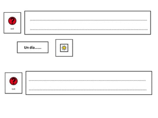 …….................................................................................................................
………………………………………………………………………………………………………………….
Un día…….
…….................................................................................................................
………………………………………………………………………………………………………………….
 