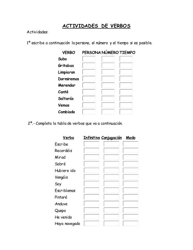 refuerzo y liaci 243 n tintalunae fichas de ejercicios sobre el verbo 28 images ejercicio verbo tareas de primaria refuerzo y liaci 243 n tintalunae fichas de ejercicios sobre el verbo 28 images ejercicio verbo tareas de primaria