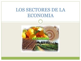 LOS SECTORES DE LA
     ECONOMIA
 