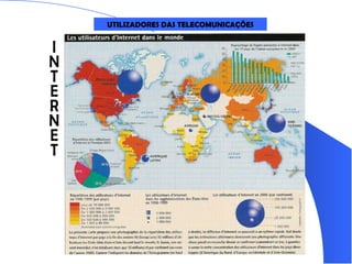 UTILIZADORES DAS TELECOMUNICAÇÕES INTERNET 