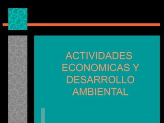 ACTIVIDADES  ECONOMICAS Y DESARROLLO AMBIENTAL 