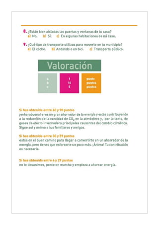 Actividades energias