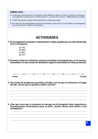 Actividades energias