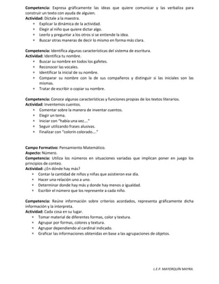 Actividades explorativas inicio de ciclo escolar