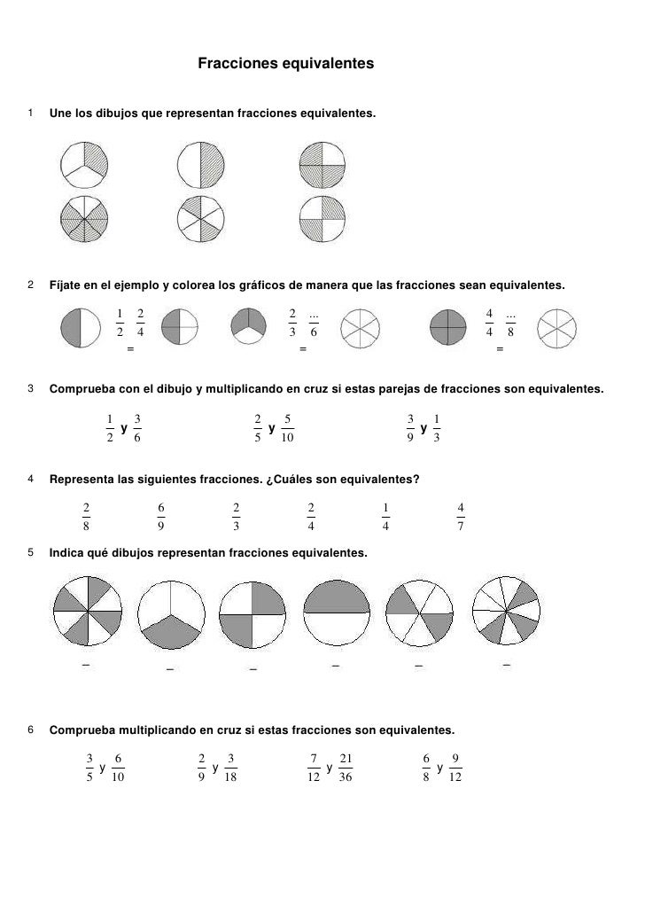 Actividades fracciones + solucionario Actividades fracciones + solucionario