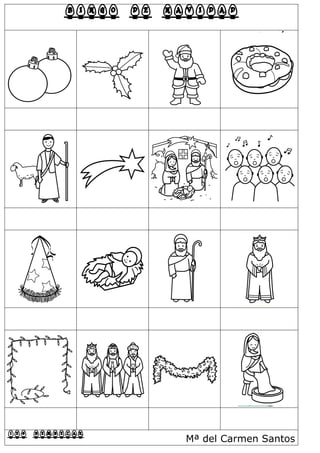 BINGO DE NAVIDAD
IES BEMBEZAR Mª del Carmen Santos
 