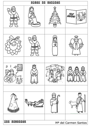 BINGO DE NAVIDAD
IES BEMBEZAR Mª del Carmen Santos
 