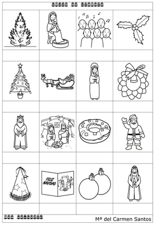 BINGO DE NAVIDAD
IES BEMBEZAR Mª del Carmen Santos
 