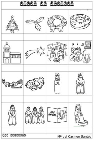 BINGO DE NAVIDAD
IES BEMBEZAR Mª del Carmen Santos
 