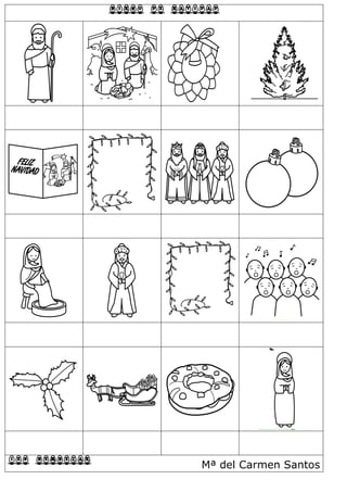 BINGO DE NAVIDAD
IES BEMBEZAR Mª del Carmen Santos
 