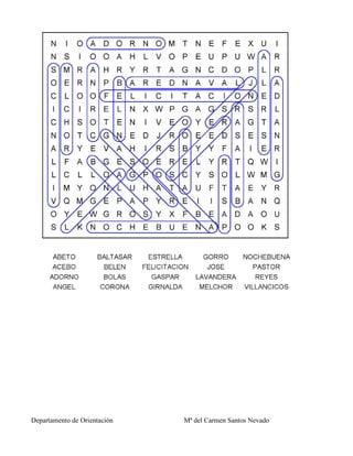 Departamento de Orientación Mª del Carmen Santos Nevado
 