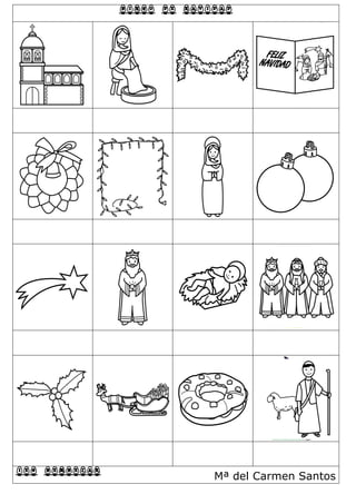 BINGO DE NAVIDAD
IES BEMBEZAR Mª del Carmen Santos
 