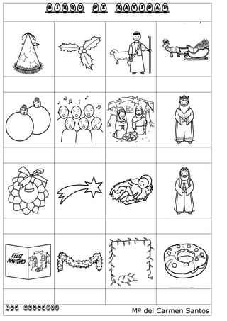 BINGO DE NAVIDAD
IES BEMBEZAR Mª del Carmen Santos
 