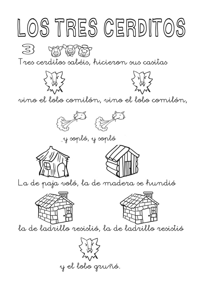 Actividades Los Tres Cerditos
