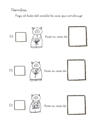 Actividades Los Tres Cerditos