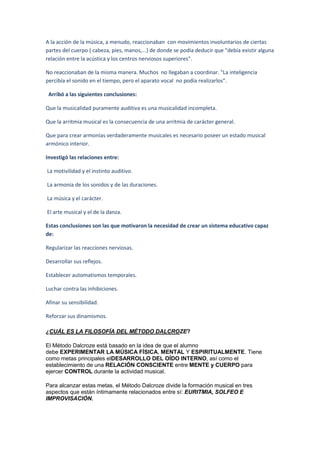 Actividades musicales 1