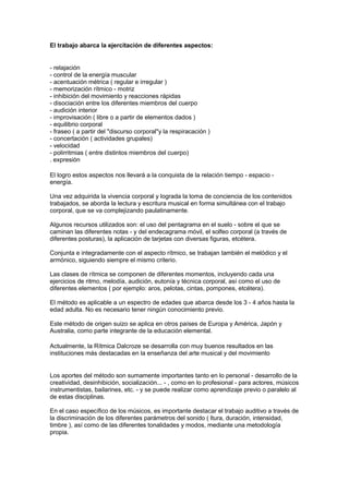 Actividades musicales 1