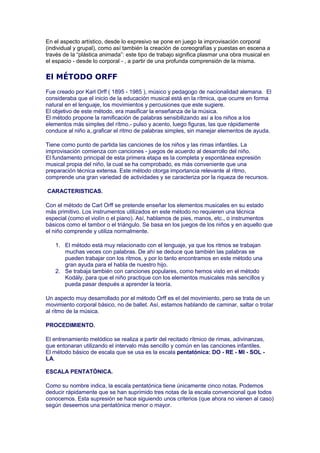 Actividades musicales 1