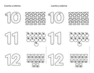 Cuenta y colorea cuenta y colorea
 