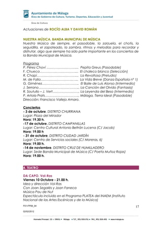 F01-FP08_04 
02/02/2012 
17 
ORQUESTA FILARMÓNICA DE MÁLAGA 2014-15. 
Programa 02. M. RAVEL, M. DE FALLA y J. TURINA 
Vier...