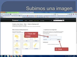 1. Título del
Juego




                2. Click
 