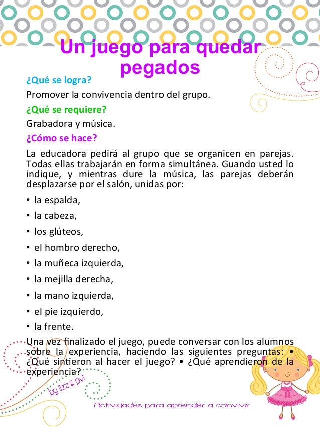 Actividades Para Aprender A Convivir